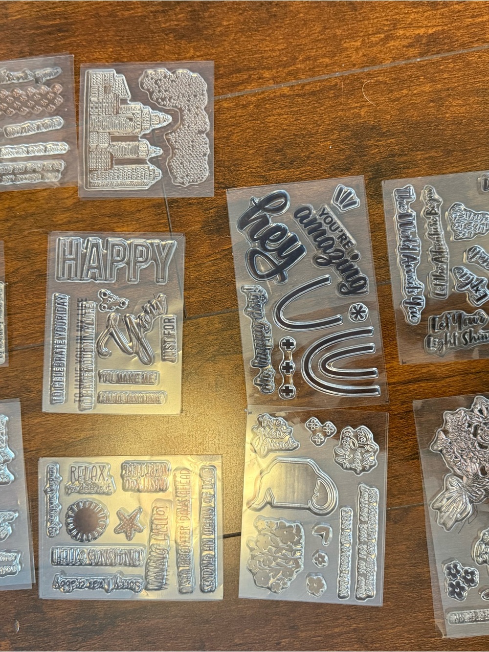 Stampin' Up! Clear Photopolymer Stamp sets: 77 assorted SLIGHTLY USED - Picture 3 of 9